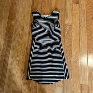 Perfect condition small black and white striped dress